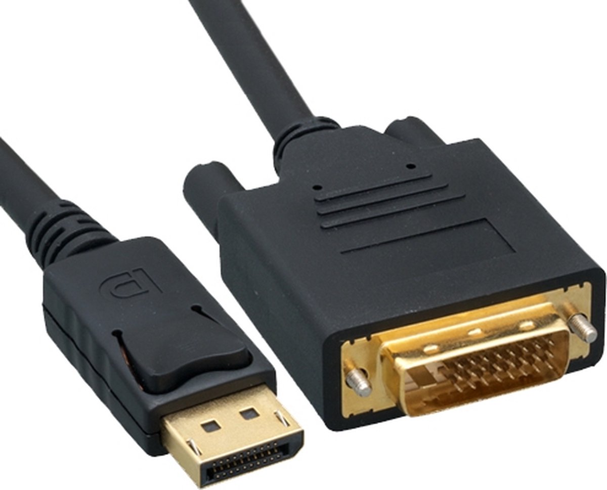 SBOX - Displayport -DVI-2 video kabel adapter 2 m Zwart