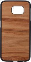 Man & Wood Back Case Echt Hout - Geschikt voor Samsung Galaxy S6 - Cappucino
