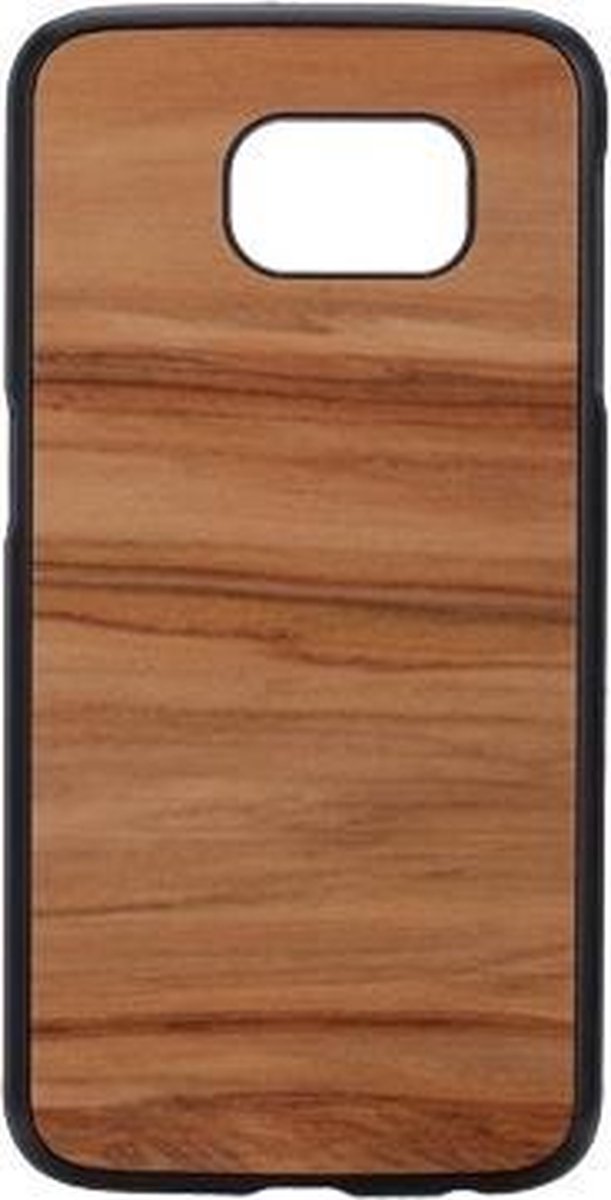 Man & Wood Samsung Galaxy S6 Back Case Echt Hout - Cappuccino