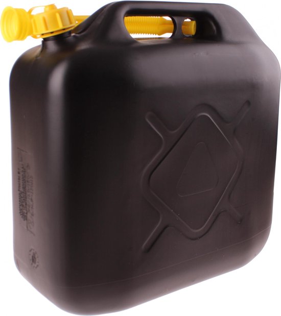 Jerrycan Dunlop 20 litres avec tuyau de remplissage flexible en plastique  noir | bol.com