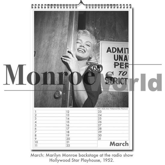 Monroe's World Marilyn Monroe Happy Birthday Verjaardagskalender