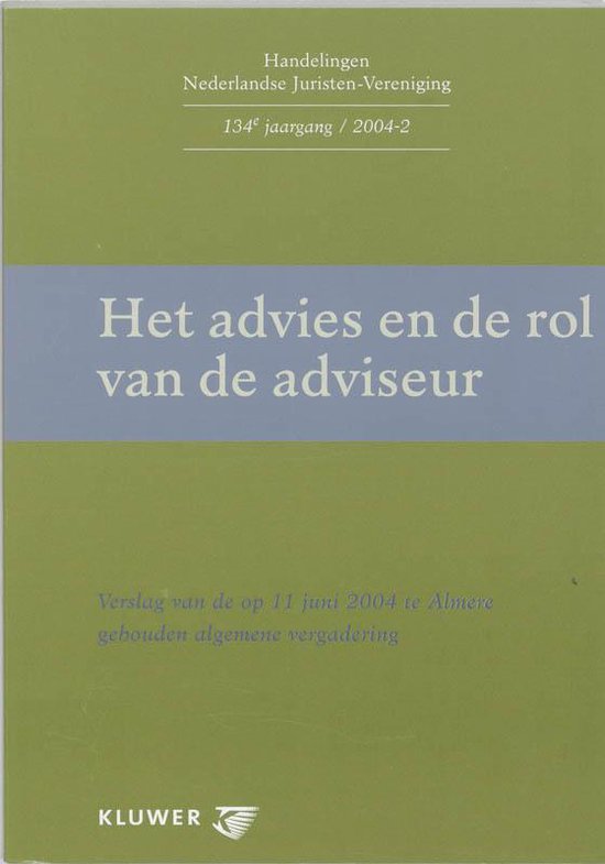 Het advies en de rol van de adviseur - cover