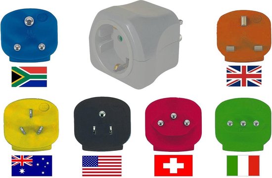 b&q european travel adaptor