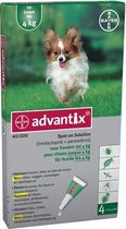 Advantix 40/200 Anti vlooienmiddel en tekenmiddel Hond -  4 pipetten