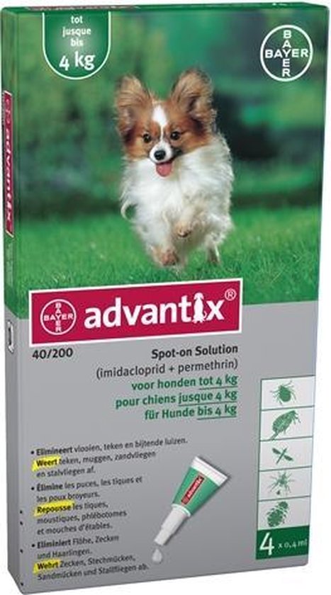 Advantix 40/200 Anti vlooienmiddel en tekenmiddel Hond