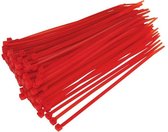Serre-câbles Tie-Wraps 250x3,6mm Rouge