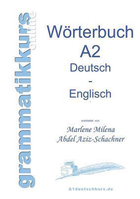 Woerterbuch Deutsch Englisch Niveau A2 9783732247356 Marlene