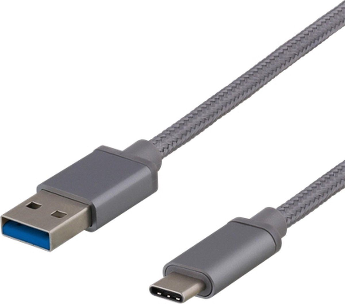 Deltaco USBC-1159 USB-kabel USB 3.2 Gen 1 (3.1 Gen 1) 1,5 m USB A Grijs