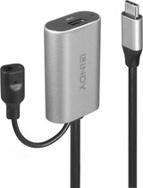 LINDY USB-kabel USB 3.2 Gen1 (USB 3.0 / USB 3.1 Gen1) USB-C stekker, USB-C bus 5.00 m Zwart 43271