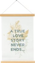 Poster A True Love Story Never Ends canvas