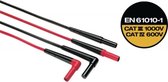 Fluke TL224 Veiligheidsmeetsnoerenset Banaanstekker 4 mm Banaanstekker 4 mm 1.50 m Zwart, Rood 1 stuk(s)