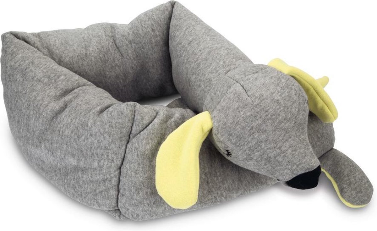Beeztees Puppy Cosy Doggy - Puppy Speelgoed - Puppyknuffel - Hondenspeelgoed - Grijs - 120x12x9,5 cm thumbnail 2