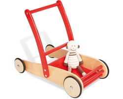 Pinolino houten loopwagen Uli rood