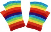 Zac's Alter Ego Vingerloze handschoenen Striped rainbow Multicolours