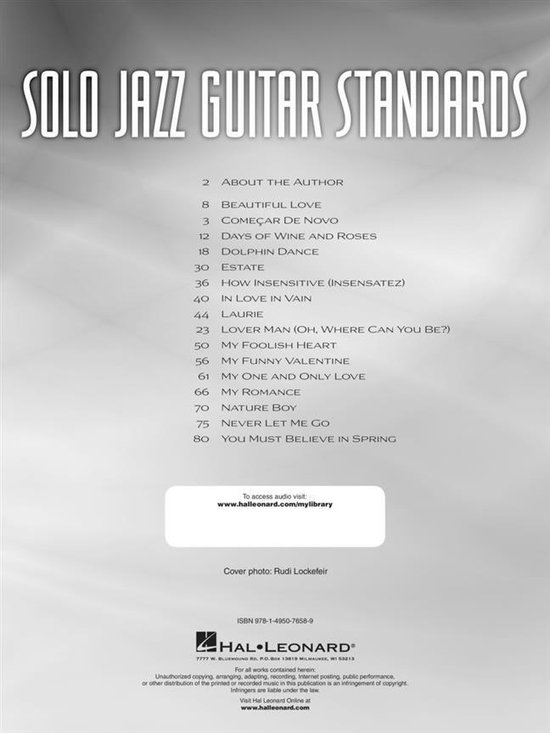 Solo Jazz Guitar Standards, Matt Otten 9781495076589 Boeken