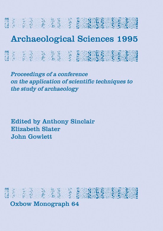 Archaeological Sciences 1995 - cover