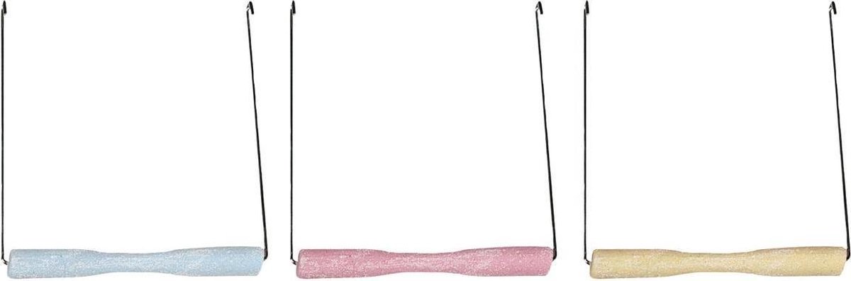 Flamingo Vogelspeelgoed Schommel met Zandzitstok - Willekeurig - 14.5 x 1.5 x 16.5 cm