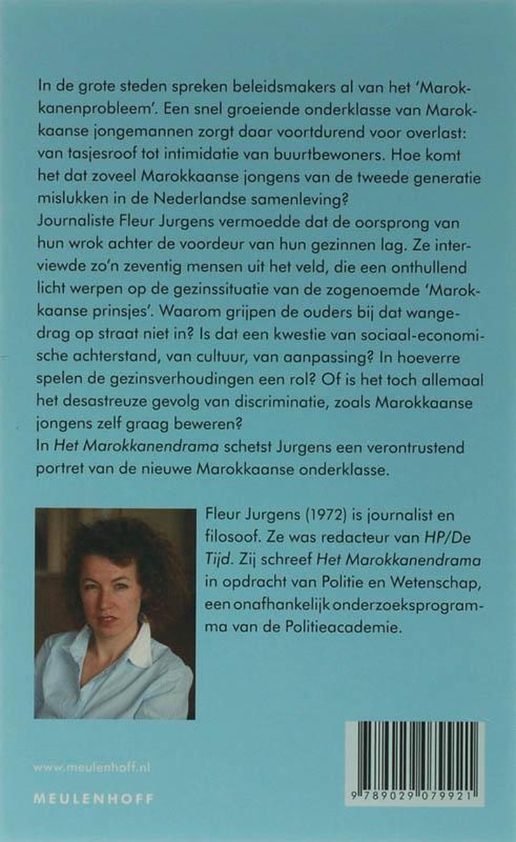 Het Marokkanendrama - back cover
