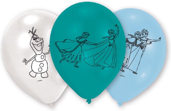 AMSCAN - 6 Frozen ballonnen - Decoratie > Ballonnen