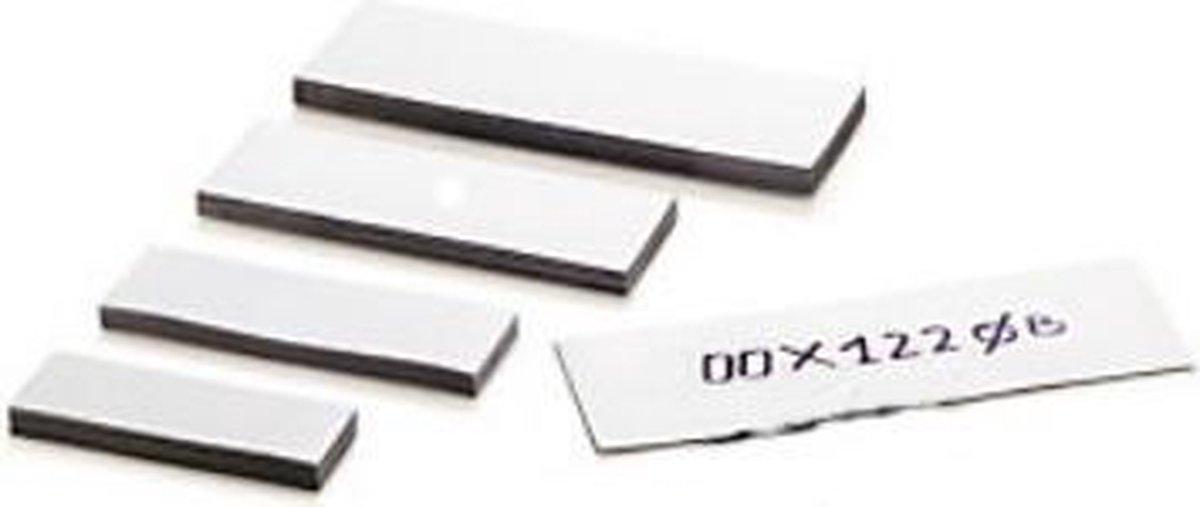Inwell Magnetische etiketten wit (25mm x 80mm) 100 stuks