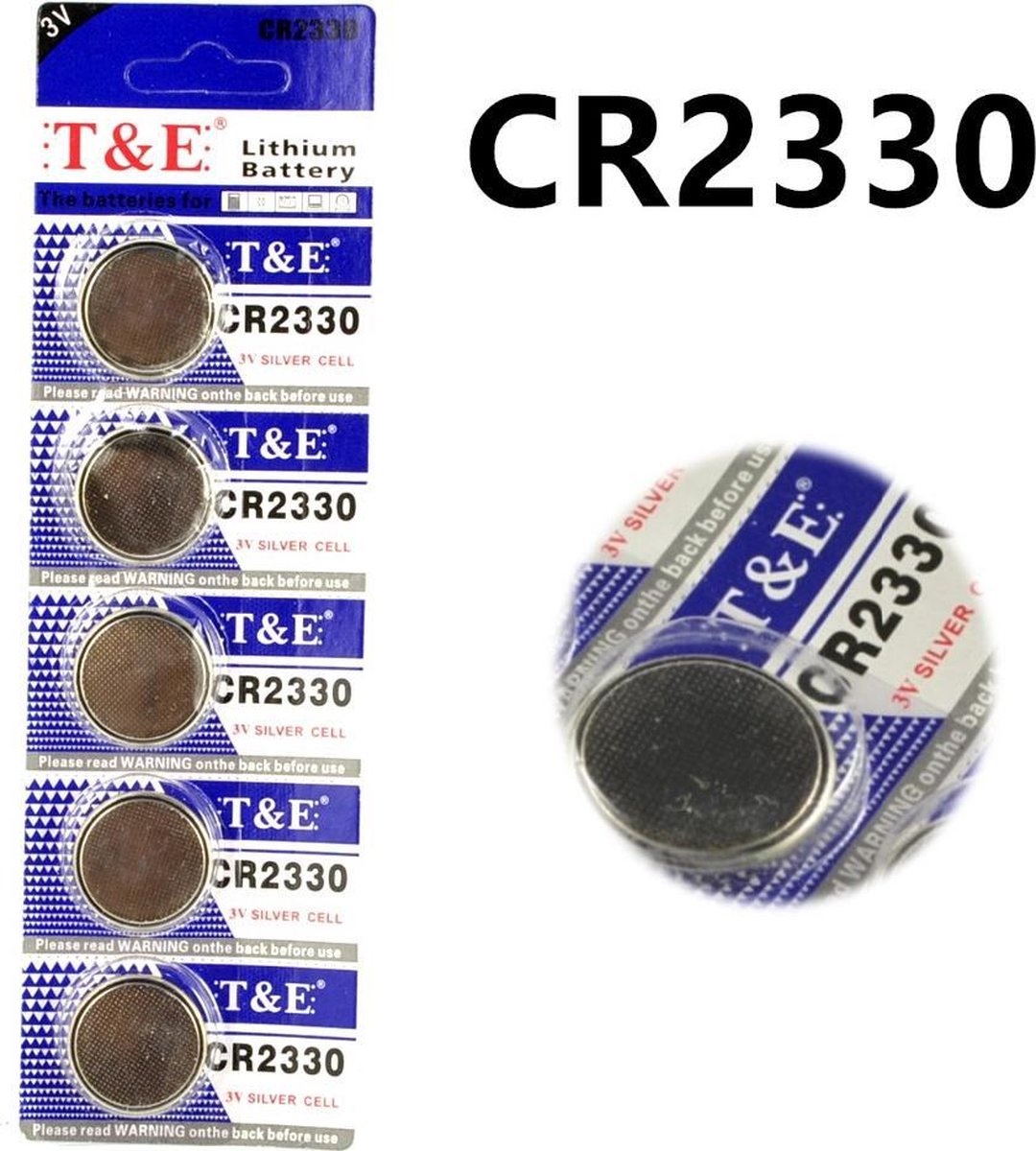 CR2330 Knoopcel Batterijen Strip 5 Stuks | Voordeelkabels