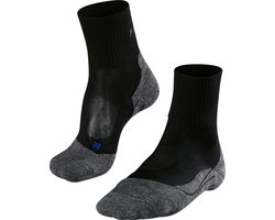 FALKE TK2 Cool Short anti-blaar dik lyocell functioneel materiaal wandelsokken heren zwart - maat 39-41