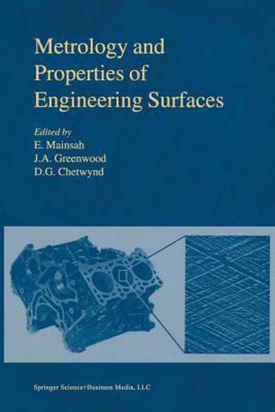 Metrology and Properties of Engineering Surfaces - cover