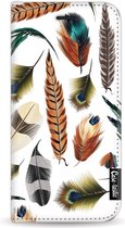 Casetastic Wallet Case White Apple iPhone 7 / 8 - Feathers Multi