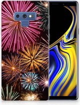Geschikt voor Samsung Galaxy Note 9 TPU Hoesje Design Vuurwerk