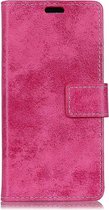 Shop4 - Samsung Galaxy S10e Hoesje - Wallet Case Vintage Roze