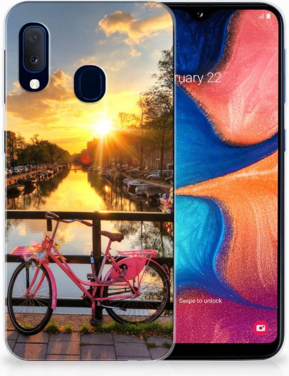 Samsung Galaxy A20e Siliconen Back Cover Amsterdamse Grachten