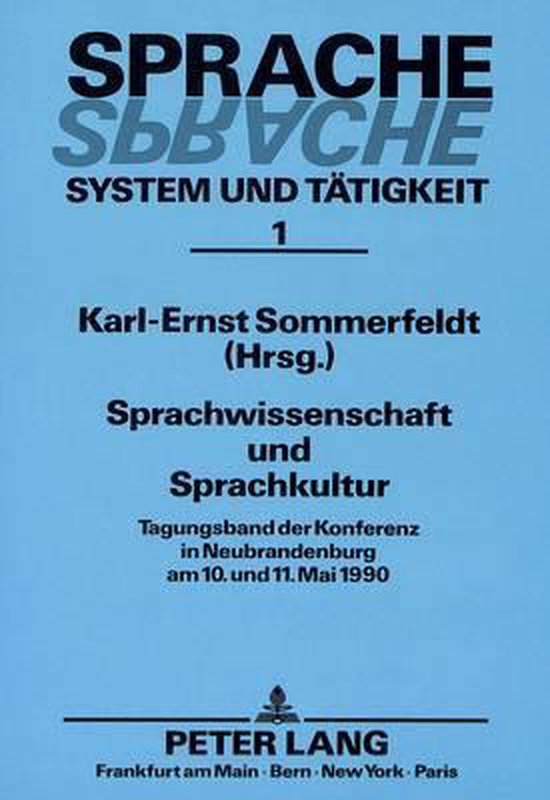 Sprachwissenschaft Und Sprachkultur - cover