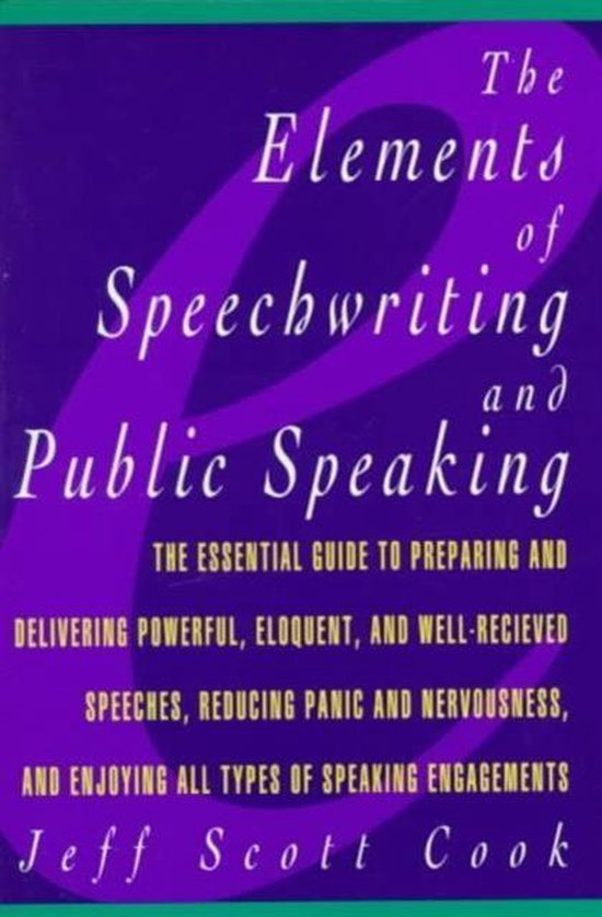 Elements Of Speechwriting And Public Speaking - cover