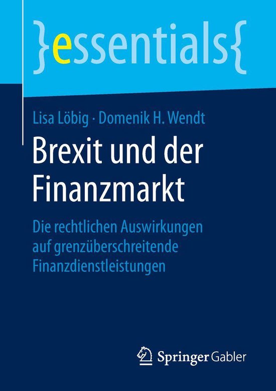 Business and Economics (German Language) - Brexit und der Fi ... - cover