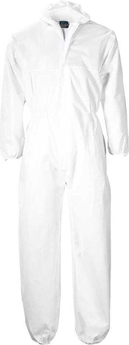 Wegwerpoverall wit Maat 3XL - 3 stuks