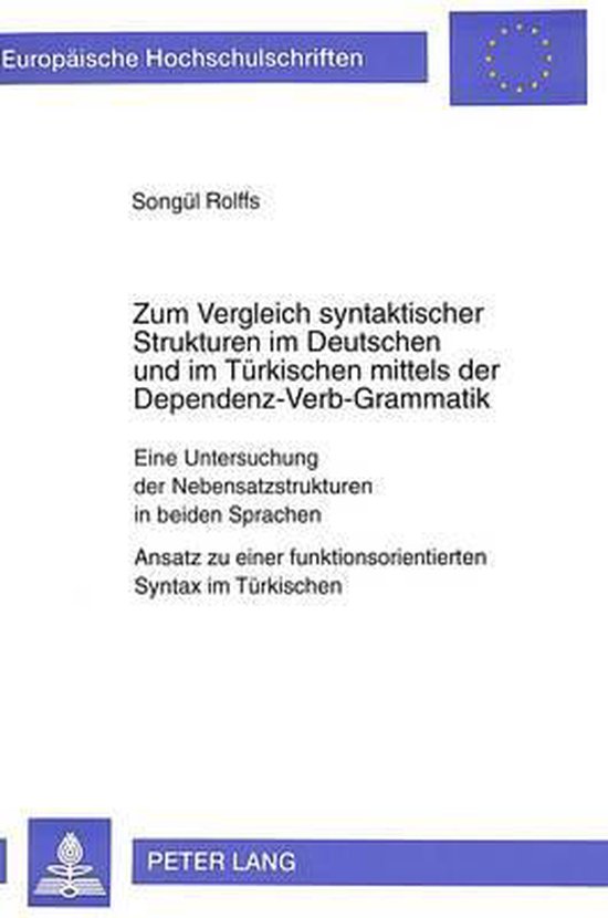Zum Vergleich Syntaktischer Strukturen Im Deutschen Und Im T ... - cover