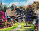 Diamond Painting Crystal Art Kit ® Country Cottage 40x50 cm, Full Painting