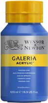Peinture acrylique Winsor & Newton Galeria 500 ml 535 Cyan Process