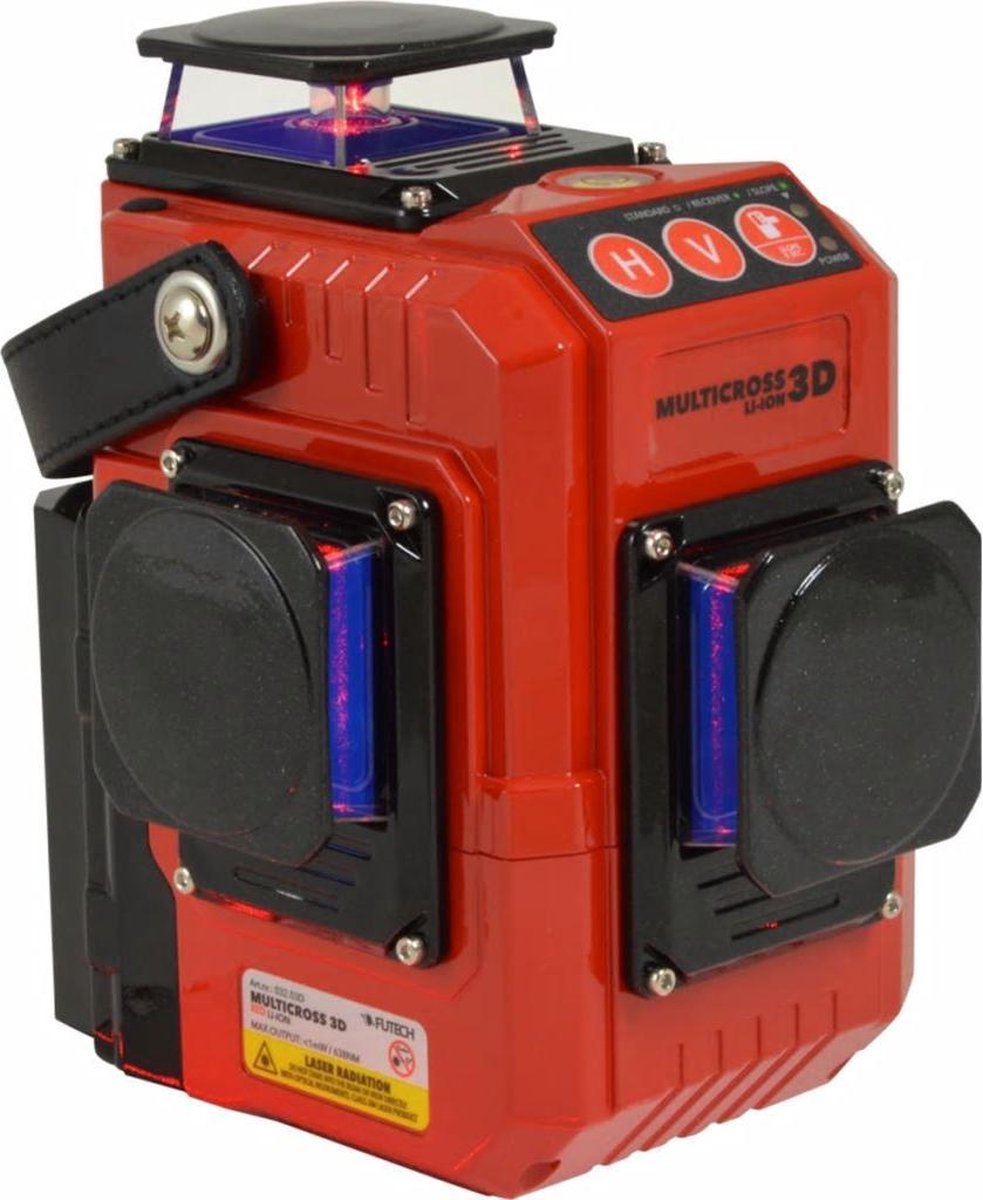 Futech Kruislijnlaser Multicross 3D Red 032.03D