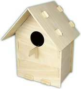 Bouwpakket Vogelhuis hout