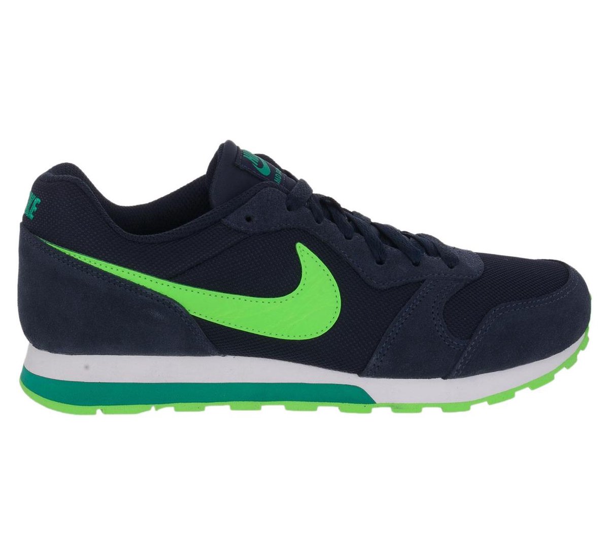 Nike MD Runner 2 (GS) Sneakers Junior Sportschoenen - Maat 38 - Unisex -  blauw/groen | bol.com