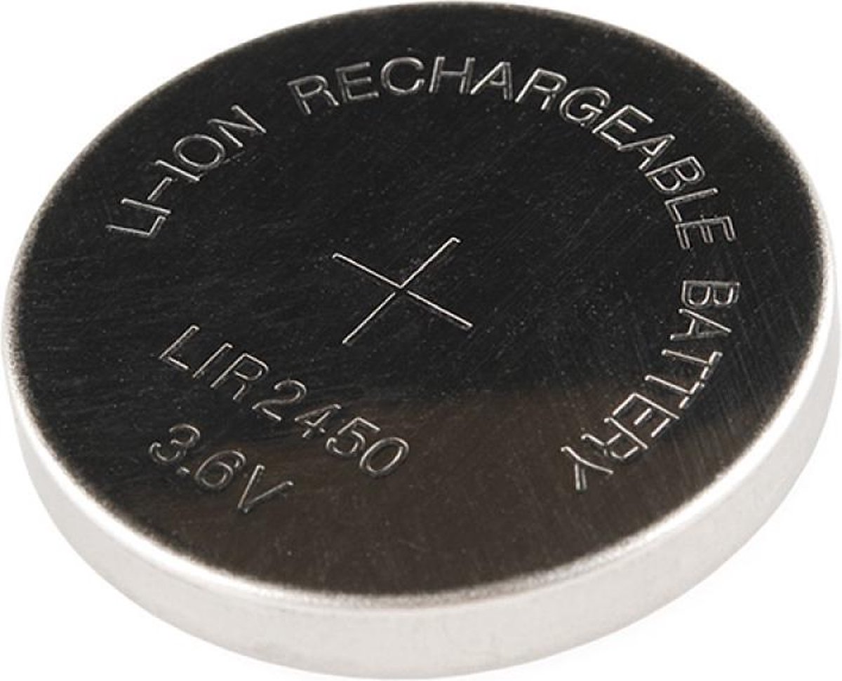 LIR2450 oplaadbare li-ion knoopcel batterij accu 3.6V Huismerk | bol.com