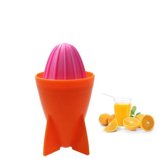 Present Time Citruspers - Sinaasappel Pers 18cm - Juicer Rocket - Matthias Zschlager Design - Sap maker - Oranje van Merkloos — afbeelding 3