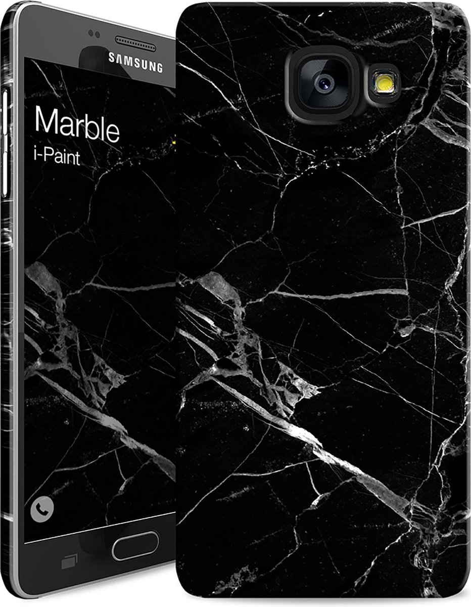 i-Paint cover Marble - zwart - voor Samsung A5 2017