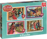 Disney's Elena of Avalor 4 in 1 - Set van 4 vormenpuzzels met 14, 16, 18 en 20 stukjes