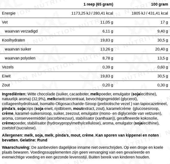 XXL Nutrition Delicious Crunchy Protein Bar Chocolade 12 Pack Bestel nu!