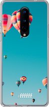 OnePlus 8 Pro Hoesje Transparant TPU Case - Air Balloons #ffffff