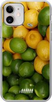 iPhone 12 Mini Hoesje Transparant TPU Case - Lemon & Lime #ffffff