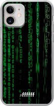 iPhone 12 Mini Hoesje Transparant TPU Case - Hacking The Matrix #ffffff