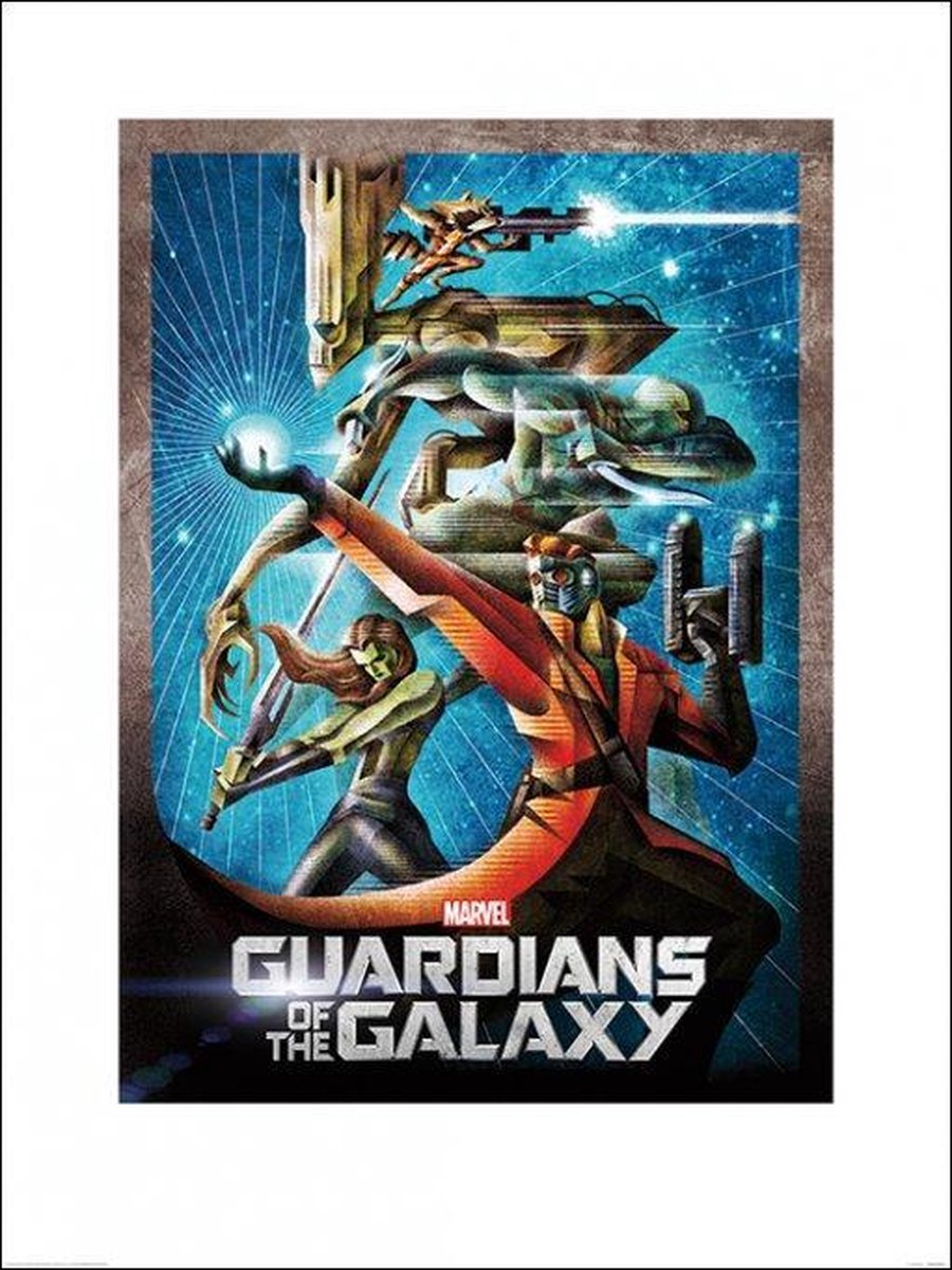 Marvel Pyramid Poster - Guardians The Galaxy Orb - 80 X 60 Cm - Multicolor Multi color